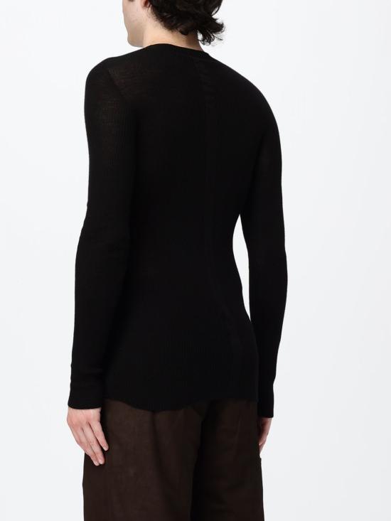 26FW 릭 오웬스 스웨터 RU02F4637RIBM 09 Black - RICK OWENS