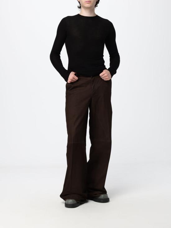 26FW 릭 오웬스 스웨터 RU02F4637RIBM 09 Black - RICK OWENS