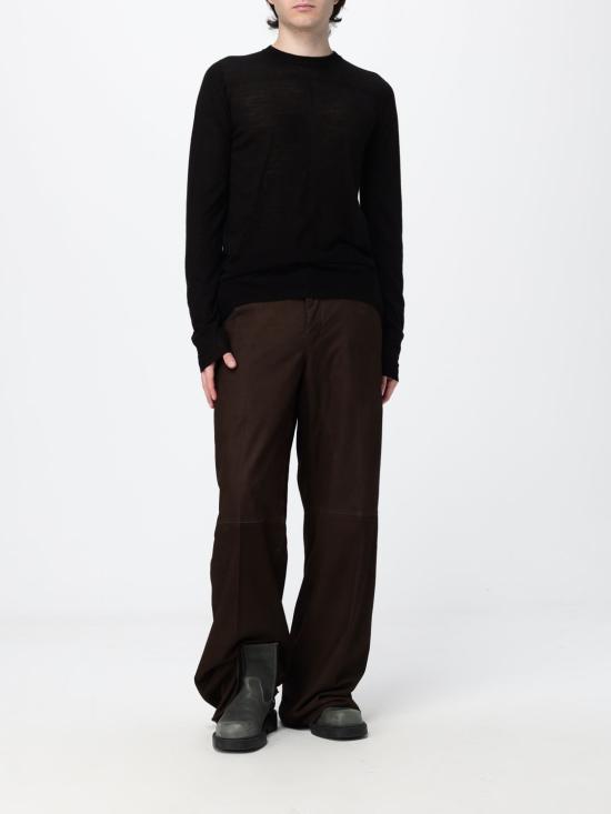26FW 릭 오웬스 스웨터 RU02F4622ML 09 Black - RICK OWENS