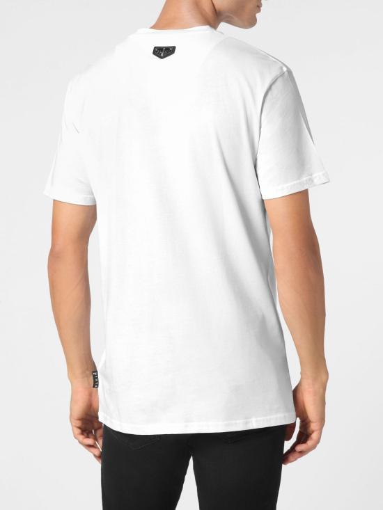 26SS 필립 플레인 반팔 티셔츠 UADCMTK7973PJY002N 01 White - PHILIPP PLEIN