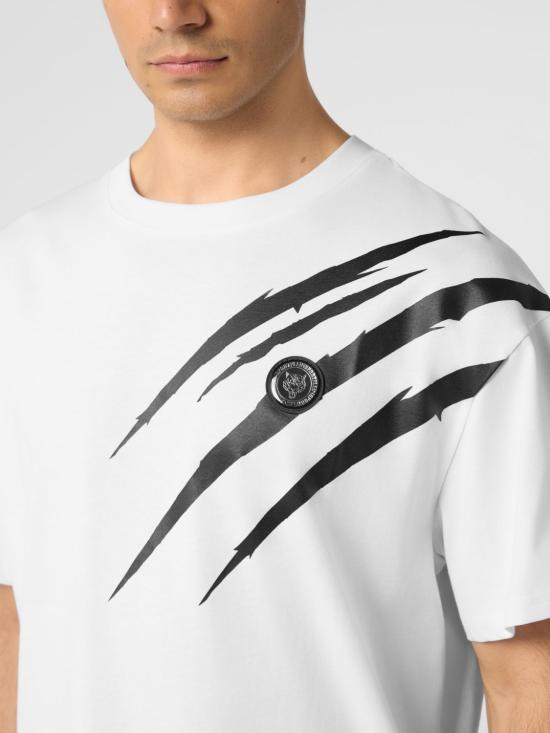 26SS 플레인스포츠 반팔 티셔츠 UAECMTK8579SJY001N 01 White - PLEIN SPORT