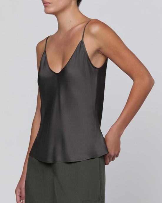  라장스 캐미솔 L'agence Lexi Camisole Ash Olive - L'AGENCE