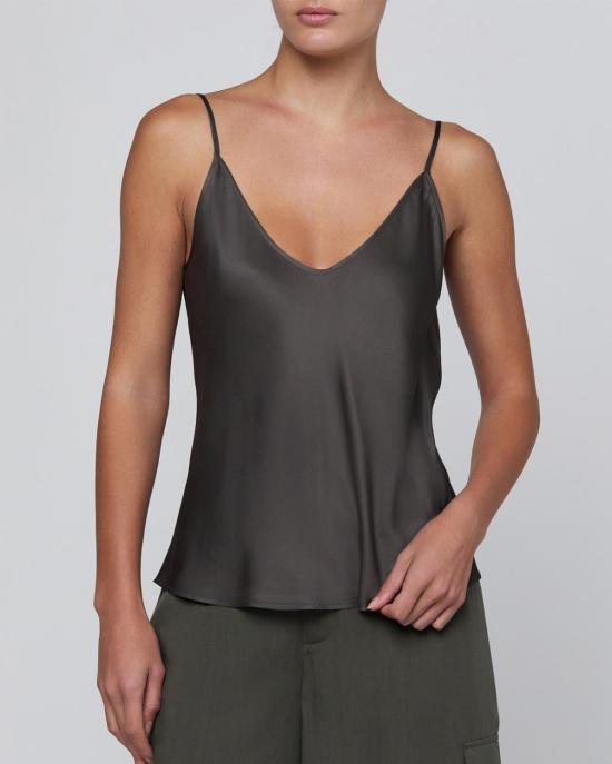  라장스 캐미솔 L'agence Lexi Camisole Ash Olive - L'AGENCE