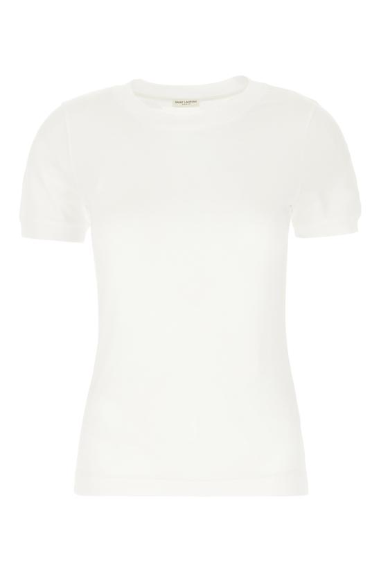 26FW 생로랑 반팔 티셔츠 869630Y38BD 9000 BLANC