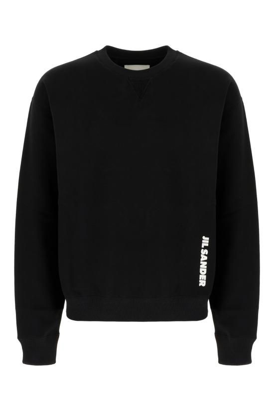 26FW 질샌더 긴팔 티셔츠 J22GU0166J20128 001 BLACK