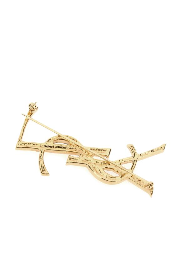 26FW 생로랑 YSL 오피움 크로커다일 브로치 470371Y1500 8030 DORE - SAINT LAURENT