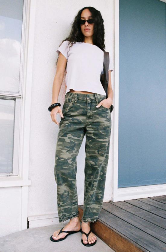  아모 데님 크롭 팬츠 마리아 카모 팬츠 - AMO DENIM