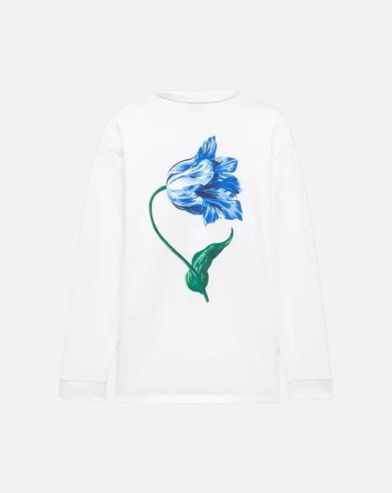 26FW 겐조 긴팔 티셔츠 FG6 5TL363 4SK 02 OFF WHITE DOM - KENZO