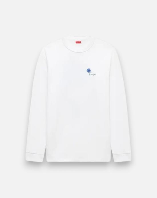 26FW 겐조 긴팔 티셔츠 FG6 5TL363 4SK 02 OFF WHITE DOM