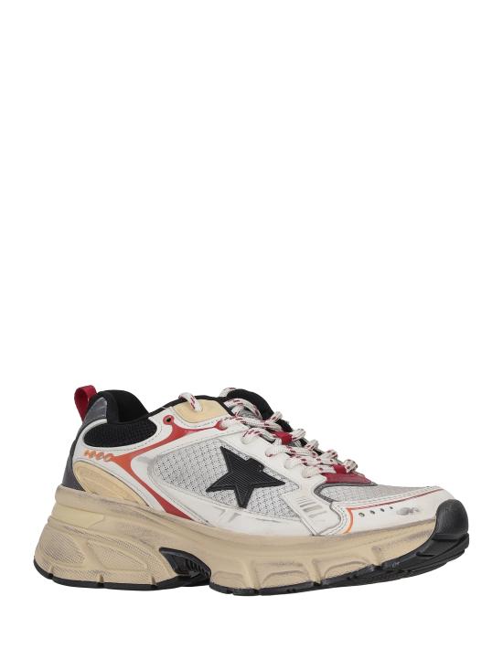 26FW 골든구스 스니커즈 GWF00724F008465 12485 WHITE DARK GREY YELLOW RED - GOLDEN GOOSE