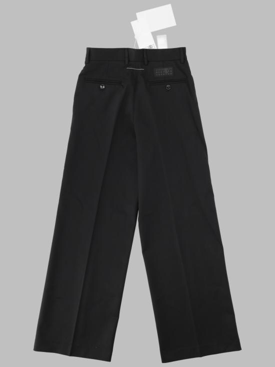 26FW [키즈] MM6 메종마르지엘라 스트레이트 팬츠 M61111K MM03DM6900 BLACK - MM6 MAISON MARGIELA
