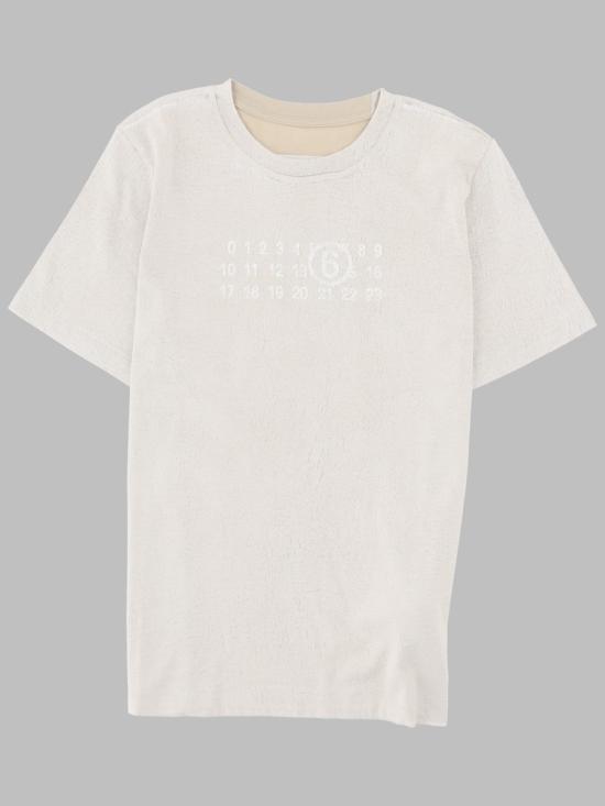 26FW [키즈] MM6 메종마르지엘라 티셔츠 M61139K MM02YM6712 WHITE