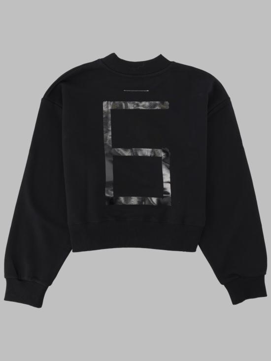 26FW [키즈] MM6 메종마르지엘라 니트/스웻셔츠 M61133K MM04HM6900 BLACK - MM6 MAISON MARGIELA