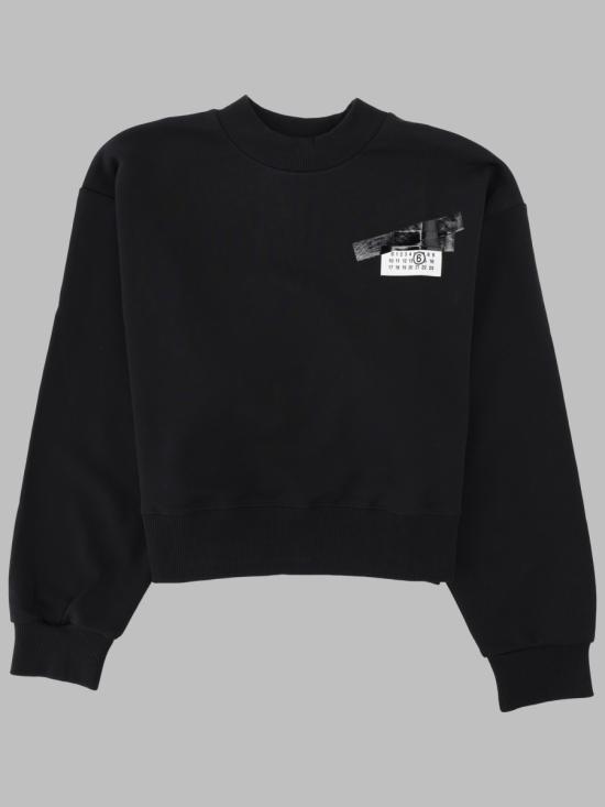 26FW [키즈] MM6 메종마르지엘라 니트/스웻셔츠 M61133K MM04HM6900 BLACK