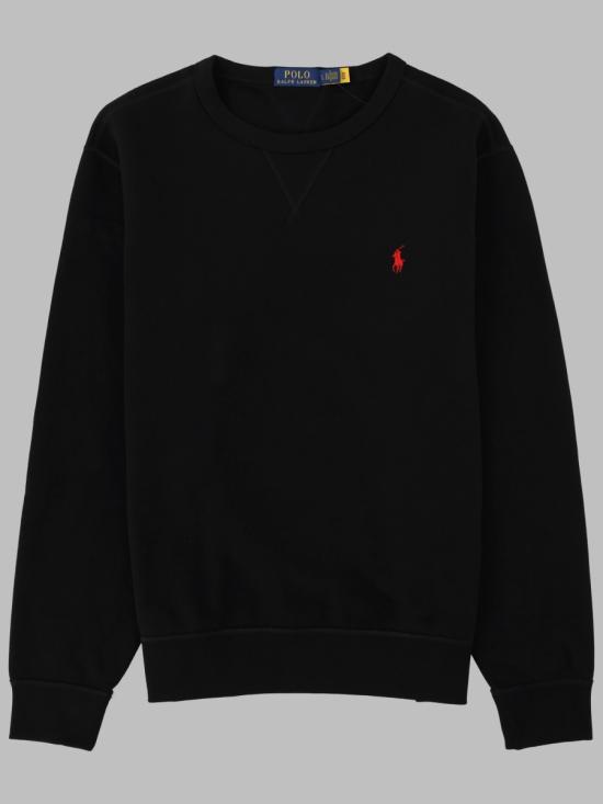 26FW 폴로 랄프로렌 포니 로고 자수 맨투맨 710766772 001POLOBLACK