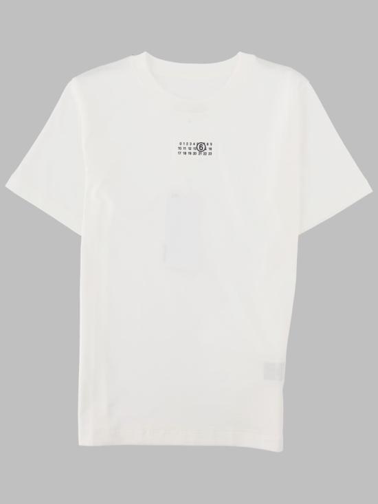 26FW [키즈] MM6 메종마르지엘라 티셔츠 M61163K MM04IM6102 WHITE