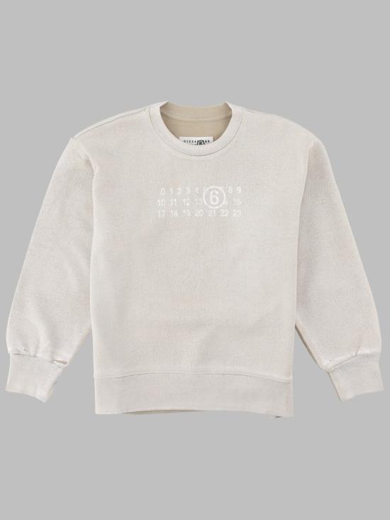 26FW [키즈] MM6 메종마르지엘라 니트/스웻셔츠 M61137K MM08QM6712 WHITE