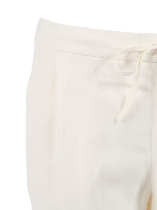 26SS 파비아나 필리피 플루이드 린넨 비스코스 트라우저 PAD276F366M150 White - FABIANA FILIPPI