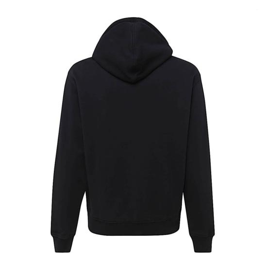 26FW 아미 스몰 하트 로고 루프백 오가닉 코튼 플리스 후드 BFUSW235730001 Black - AMI