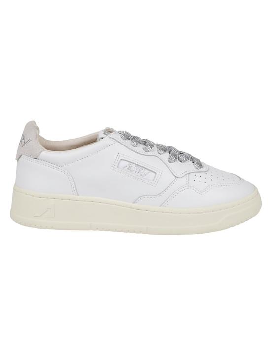 26SS 오트리 메달리스트 로우 레더 스니커즈 AULW SW02 White