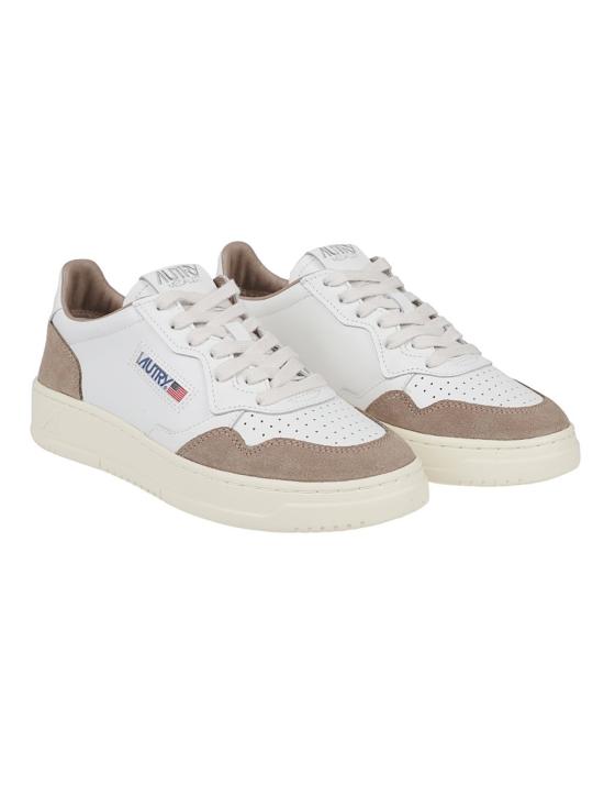 26SS 오트리 메달리스트 로우 레더 스니커즈 AULW FT02 White - AUTRY