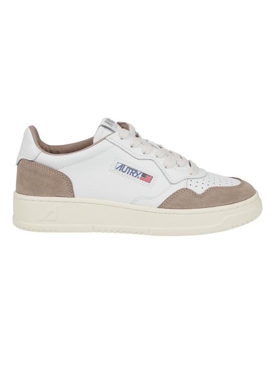 26SS 오트리 메달리스트 로우 레더 스니커즈 AULW FT02 White
