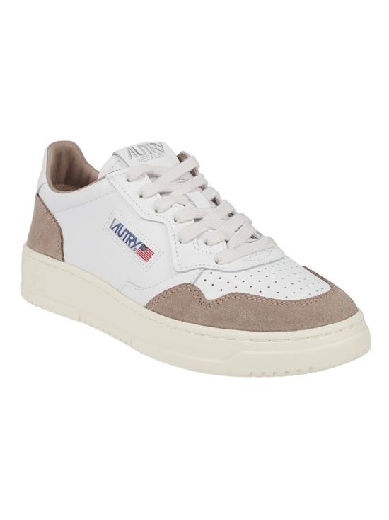 26SS 오트리 메달리스트 로우 레더 스니커즈 AULW FT02 White - AUTRY