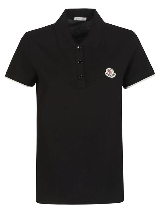26SS 몽클레어 로고 코튼 피케 폴로 셔츠 L1 093 8A000 04 84720 Black