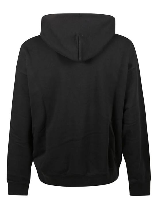 25FW 오프화이트 아트워크 프린트 후드 티셔츠셔츠 OMBBB085F25FLE00W Black - OFF WHITE
