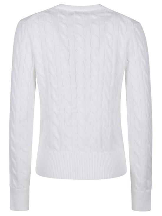 26SS 폴로 랄프로렌 폴로 자수 케이블 니트 가디건 211971868007 White - POLO RALPH LAUREN