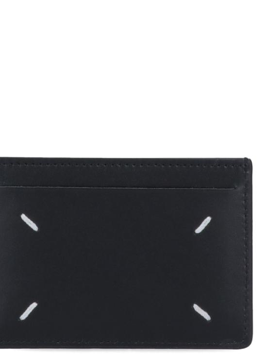 26FW 마르지엘라 포 스티치 카드 홀더 SA1VX0007 P4745T8013 Black - MAISON MARGIELA
