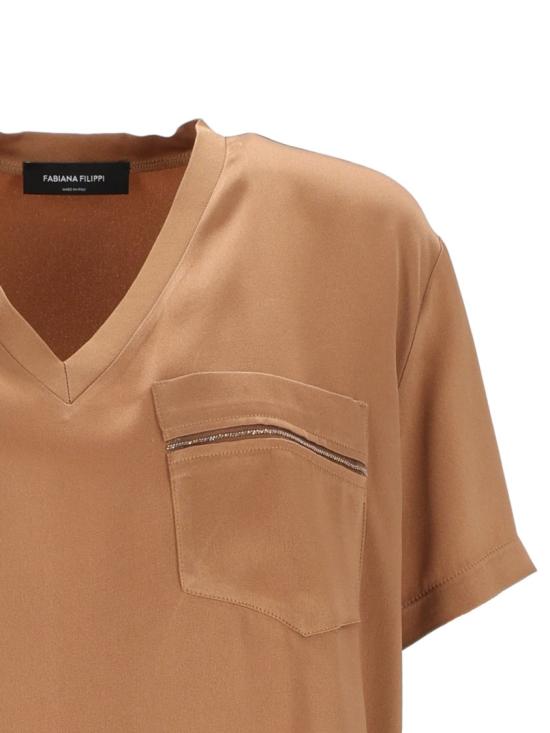26SS 파비아나 필리피 탑 TPD266F283L780 Brown - FABIANA FILIPPI