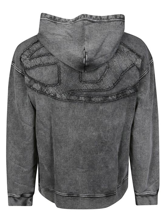 26SS 디젤 s-boxt-hood-den 후드티셔츠 A19325 0KIBZ Grey - DIESEL
