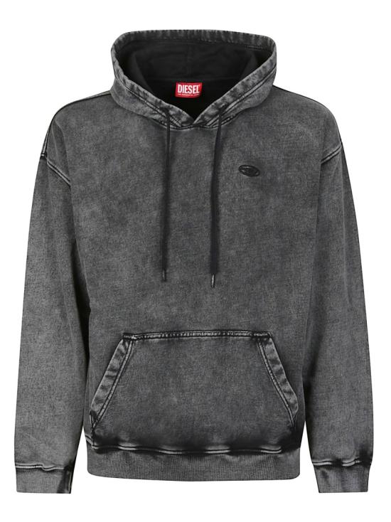 26SS 디젤 s-boxt-hood-den 후드티셔츠 A19325 0KIBZ Grey