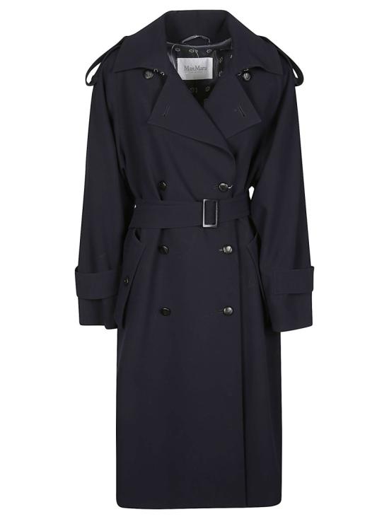 26SS 막스마라 세르토 울 더블 브레스티드 코트 2611021021600 Black