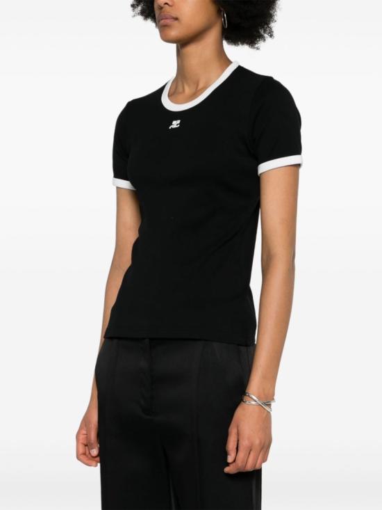 26FW 쿠레쥬 탑 VESJTS017JS00709901 Black - COURREGES