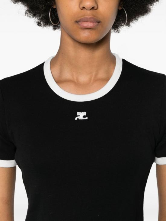 26FW 쿠레쥬 탑 VESJTS017JS00709901 Black - COURREGES