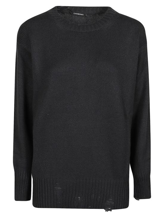  카네사 니트웨어 NWKG007 FK0001 Black