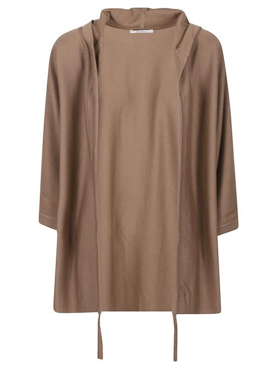 25FW 막스마라 브라운 후드 오픈 프론트 가디건 2521346041600 Brown