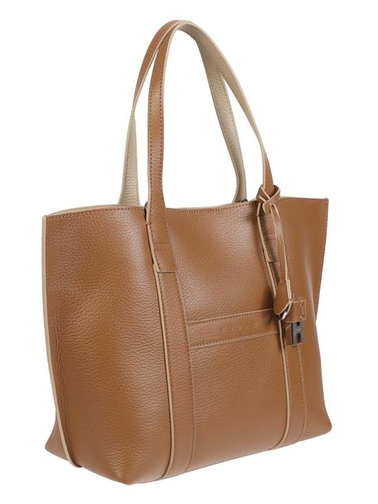 26SS 호간 토트백 KBW01WA0200UZU Brown - HOGAN