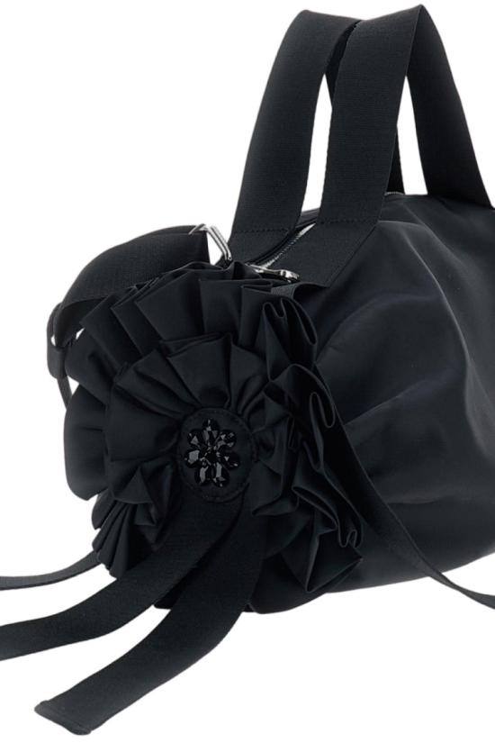 26FW 시몬로샤 리본 로제트 자수 토트백 BAG222B0761BLACKJET - SIMONE ROCHA
