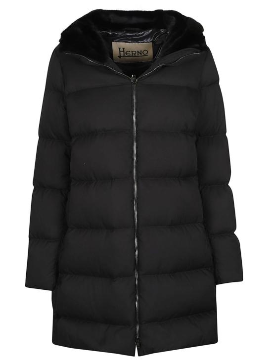 26FW 에르노 아렌델레 & 뉴 레이디 포 퍼 A 셰이프 다운 자켓 PI001948D 12414Z Black