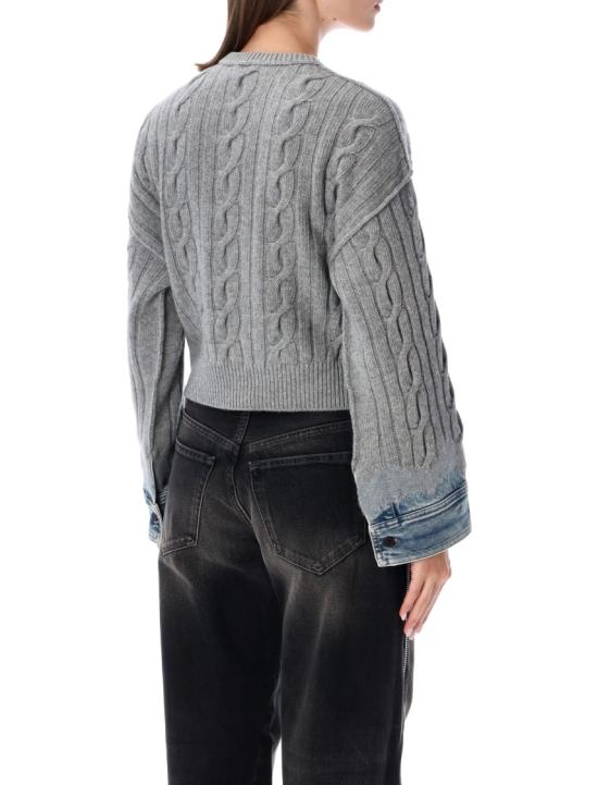 26FW 하이쿠레 니트웨어 HEW07111MD001L0943 Black - HAIKURE