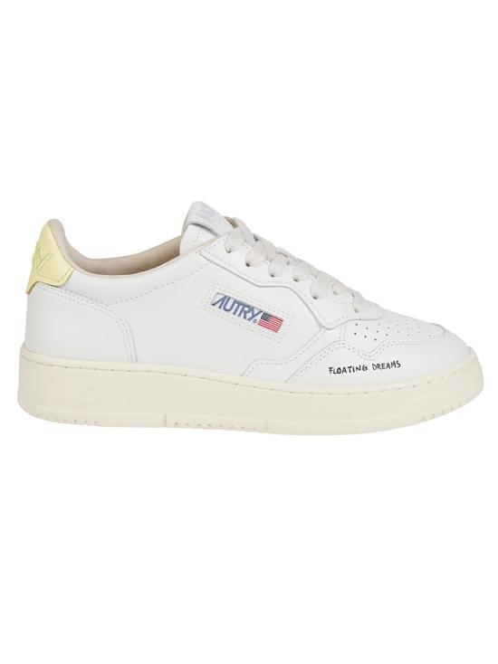 26SS 오트리 메달리스트 로우 레더 스니커즈 AULW DL02 White