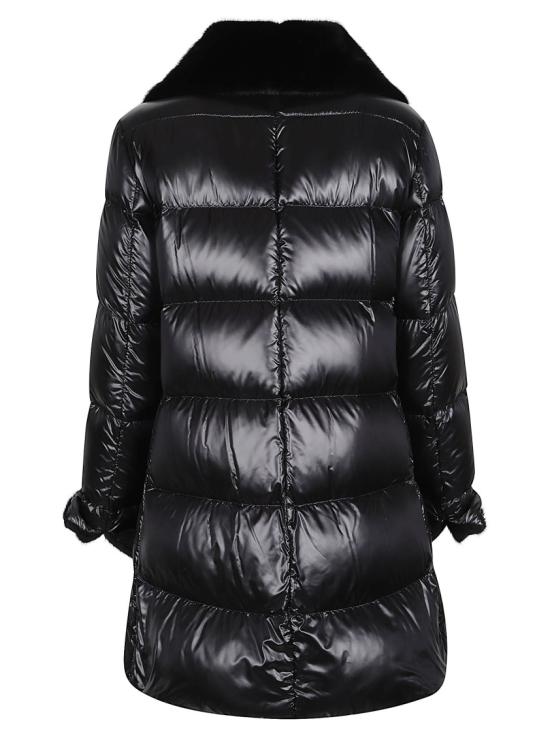 26FW 에르노 나일론 울트라라이트 레이디 얼터너티브 퍼 A-쉐입 자켓 PI002140D 12017Z Black - HERNO
