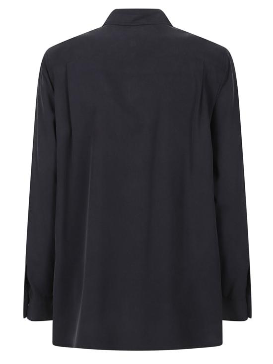 26SS 막스마라 시아마세 실크 셔츠 2611111151600 Black - MAX MARA