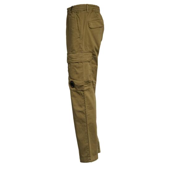 26SS 씨피 컴퍼니 스트레치 사틴 레귤러 카고 팬츠 20CMPA135A005694G Green - C.P. COMPANY
