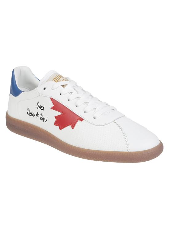 26SS 디스퀘어드2 라벨 스니커즈 SNM0468 18908701 White - DSQUARED2