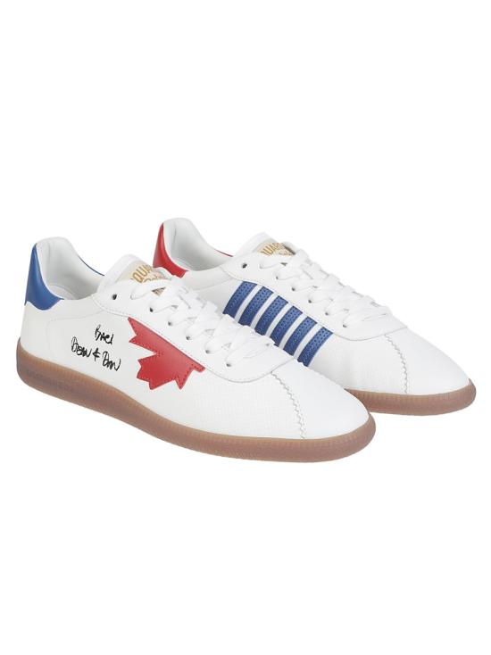 26SS 디스퀘어드2 라벨 스니커즈 SNM0468 18908701 White - DSQUARED2