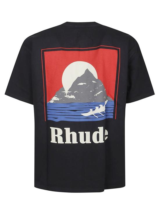 26SS 루드 반팔 티셔츠 RHPS26TT18012 Black - RHUDE